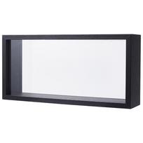 1 vnt. Medinis nuotraukų rėmelis su stoveliu džiovintoms gėlėms, stačiakampis, juodas, 125x60x260mm black