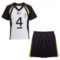 Anime Haikyu Cosplay Kostuum Fukurodan High School Volleyball Uniform for Boys Bokuto Kōtarō Akaashi Keiji Cosplay Costumes S white