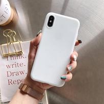 iPhone 11 telefono dėklas Simple Solid Candy Color Skirtas iPhone 11Pro X XR XS Max 6 6s 7 8 Plus 5 5s SE SE 2020 Naujas 2 silicio minkštas TPU galinis dangtelis iPhone SE 2020 4.7 balta