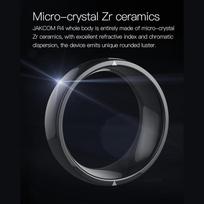 „Jackcom R4 Smart Ring“ nešiojamasis įrenginys NFC stebuklingas žiedas, atsparus vandeniui, sveikata vyrų, moterų žiedų papuošalai, skirti „iOS Android“ telefonui, juodas žiedas 8cm juoda