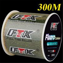 300M fluoroangliavandeniu padengtas žūklės valas 0,20-0,60 mm 7,15LB-45LB anglies pluošto lyderis žvejybos masalas, viela, nuskendęs valas Japonija 11.86LB-0.26mm ruda