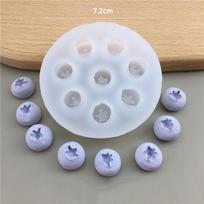 3D mėlynių aviečių žvakių formų modeliavimo vaisius fondantas silikoninis pelėsis pasidaryk pats šokoladinis sausainis kepimo formos pyrago dekoravimo įrankis L-Blueberry