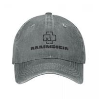 Klasikinės Rammste roko muzikos beisbolo kepuraitės Unisex Style Sunkaus metalo lauko vasaros kepuraitės Kepurės One Size gray