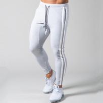 Vyriški bėgimo kelnės Gym Fitness Sportiniai sportiniai treniruokliai Bėgimas Sportas Treniruotės Lieknos kelnės sportinės kelnės M pilka