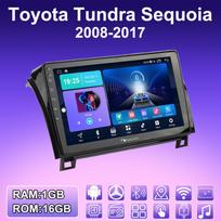 2 DIN Android Carplay Automobilinis Radijas Toyota Tundra Sequoia 2008-2017 Multimedijos Grotuvas Pagrindinis Įrenginys Stereo GPS Navigacija BT WIFI 2+32GB 1+16GB blue