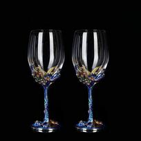 Kūrybinis emalio krištolinis taurė geriamasis stiklas Stikliniai puodeliai vyno taurėms rinkinys Vyno taurė šampano taurė Vintage prabangus viskio baras 301-400ml