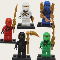 Minifigūrėlės Lėlės Konstravimo plytos Plytelės Modelių rinkinys Berniukai Vaikai Gimtadienis Kalėdos Naujieji Metai Vaikų dienai edukacinės dovanos black