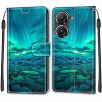 Prabangus dažytos odos dėklas-piniginė knygos stiliaus apsauginis viršelis Asus ZenFone 9/Asus ZenFone 8 ZS590KS 5G Asus Zenfone 9