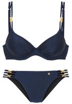 JETTE Bikinis tamsiai mėlyna jūros spalva