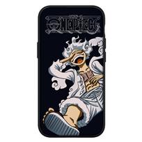Dėklas iPhone 16 15 Xiaomi Redmi Note 14 13 12 11 Pro Max 16e Samsung Galaxy S25 S24 S23 Moto OPPO Huawei Komiksai Gear 5 One Piece Luffy Telefono dėklas for iPhone 15 Pro rausvai ruda