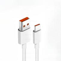 6A 120W USB Type C Kabelis Duomenų Sinchronizavimas Greitas Įkrovimas USB C Kabelis Žaidimams Xiaomi 13 12 11 Redmi Oneplus Honor 2m balta
