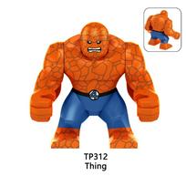 Fantastiškas ketvertas Žmogus-fakelas Kaladėlės Pasidaryk pats Žaislai Dovanos Daredevil Punisher Miniatiūrinės figūrėlės Konstruktoriai Mini Veiksmo Figūrėlės Vaikams