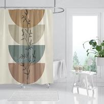 Atsparus vandeniui audinys dušo užuolaida Vonios užuolaidos priedai 180x200 Vonios užuolaida dušui 240*200 skandinaviškas boho dekoras 240x200 W90XH180cm white