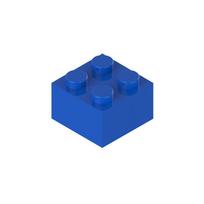 2x2 Statybiniai blokeliai 250-1000 vnt. Įvairių spalvų pasirinkimas Kūrybiškumas MOC Suderinami su Legoing Classic 3003 Stori blokeliai Žaislai 250 mėlyna