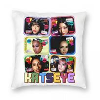 KATSEYE Daniela Kpop Y2K Grupės Pagalvės užvalkalas Minkštas audinys Pagalvės užvalkalas Dekoratyvinis Pagalvės užvalkalo dangtelis Automobilio Kvadratas 40X40cm 24x24Inch