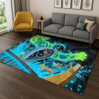3D F-Fortnite žaidimo animacinis kilimas kilimėlis miegamojo svetainės sofos prie durų namų dekoravimui, vaikų žaidimų zonos kilimėlis neslystantis Kalėdų dovana 40x60cm