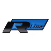 1 vnt. Metalinis Rline ženklelis Automobilio priekinės grotelės ženklelis Galinės bagažinės lipdukas BORA CC GOLF JETTA MK4 PASSAT Polo SR32 Lavida black