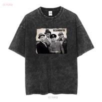 Olsenbande Egon Benny Kjeld Börge Yvonne Juodi marškinėliai 552 vintage skalbti Unisex kvėpuojantys tamprūs laisvalaikio su grafika stilingi M black