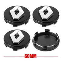 Ratlankių dangteliai 4 vnt. 56 mm/60 mm Automobilio rato centrinis dangtelis Logotipas Ratlankio ženklelis Dangtelis Renault RS Clio Megane 2 3 4 Captur Trafic Twingo Sce