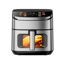 2026 Advanced 4L/6L/8L Air Fryer with Top and Bottom Heating, Large Color Screen 4L Large Screen Air Fryer black