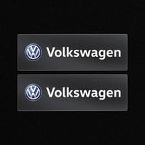 3D Metalinis Automobilio Emblema Raidė Dekoratyviniai Lipdukai Ženklelis Decal Volkswagen VW Tiguan CC Jetta Polo Golf Passat Scirocco Touareg black