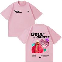 Reperio Omar Courtz Por Si Manana No Estoy Albumo Spaudinys 2026 Marškinėliai Vyrams Moterims Hip-hop T-shirt Medvilniniai Estetiški Madingi Marškinėliai L pilka