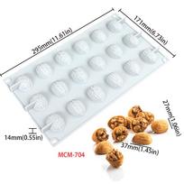Chestnut Raspberry Peanut Mushroom Silicone Mold Fondant Cake Mold Diy Cheeses Chocolate Cake Decoration Accessories Bakeware as the picture white