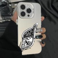 Jotaro Kujo J-Jojos telefono dėklas, skirtas iPhone 16,15,14,13,12,11,Pro,Max,Plus,Mini,XS,SE, apsaugantis nuo kritimo, pilkas, sidabrinis, matinis, kietas buferis iPhone16promax gray