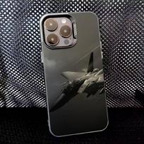 Kovinių lėktuvų pakilimas Telefono dėklas iPhone 16,15,14,13,12,11,8,7,Pro,Max,Plus,Mini,XS,SE Anti-drop Juodas Matinis Kietas iPhone17PRO gray