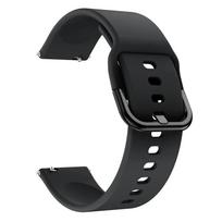 Skirta Mi Watch 22mm dirželiui/Xiaomi Watch color2 S1 Pro S2 46mm/42mm S3 S4 sportiniam dirželiui Skirta Redmi Watch 5 Active silikoninei apyrankei 1Pcs 22mm black