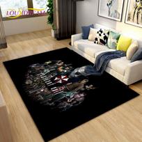 Resident Evil žaidimo žaidėjo kilimas didelis, kilimėlis svetainei, miegamajam, sofai, durų kilimėlis dekoravimui, virtuvės neslystantis grindų kilimėlis 3D 40x60cm