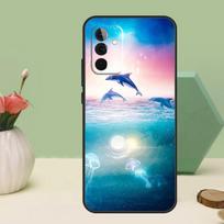 Vandenynas Delfinas Dėklas Samsung Galaxy A26 A54 A34 A14 A52 A32 A12 A13 A33 A53 A15 A16 A36 A56 A06 A35 A55 Samsung A55 white