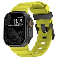 Takas Silikoninis Dirželis Apple Watch Ultra 3 2 49mm Dirželis 46mm 45mm 44mm Sportinis Apyrankė iWatch Series 11 10 Ultra 9 8 7 6 SE3 Ultra 3-2-1 49MM yellow