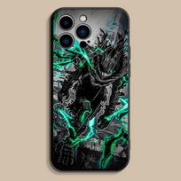Mano Herojų Akademija D-Deku telefono dėklas iPhone 17,16,15,14,13,12,Pro,Max,Plus,E,SE4,Air,Mini juodas minkštas dėklas iPhone14 black