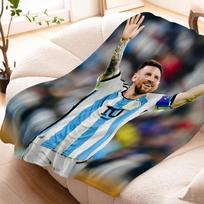 Miegmaišis Messi Šiltas Kelio Lova Vilna Kempingas Individualus Dekoratyvinis Sofa Žiemos Pūkuoti Minkšti Antklodės Karališko Dydžio Mikropluošto Patalynė 75x90cm gray