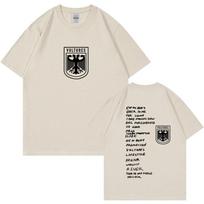 Vultures Kanye West New Music Album Logo T Shirt Unisex Clothing Hip Hop Punk Tee Shirt Unisex Vintage Cotton Short Sleeve Tshirts XL white