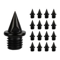 100 Pcs Track Spikes Carbon Shoe Spikes And Cross Country Steel Track with Spike Wrench F black