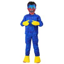 Helovino Cosplay Huggy Wuggy Kostiumas Animacinis Siaubo Didelė Burna Poppys AtostogųDovanos Vaikams Pasirodymas Žaidimų Laikas M mėlyna