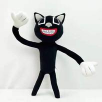 Siren Head Pliušinis Žaislas Juodas Animacinis Katukas Kimštas Lėlė Siaubo Veikėjo Figūrėlė Vaikų Gimtadienio Dovana 30cm-37cm white