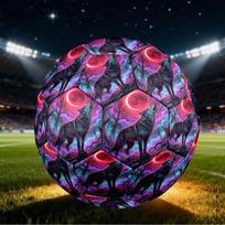 1pc Wolf Moon Size 5 Soccer Ball Professional Match Training Football Indoor &Outdoor Sports Ball Lightweight Durable c6562 Size 5 blue