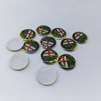 2pcs11mm 14mm 15mm ForAlfa Romeo 159 147 156 Giulietta GT Aluminium Car Key Emblem StickersMito Brera Giulia F1 Stelvio Volante 2PCS black