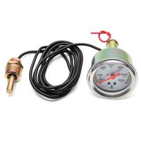 2  52mm Metalinis Mechaninis Termometras 38-121℃/100-250℉ Automobilio Vandens Temperatūros Matuoklis Su NPT 1/2-14 Davikliu 12V Automobiliui Valtis Sunkvežimis Transporto priemonė balta