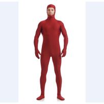 Aukštos kokybės Spandex Helovino Suaugusiųjų Morphsuit Karnavalinis Kostiumas Tobulam Pritaikymui XXL(Tag XXL=US L) vyno raudonos spalvos