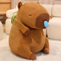 25-60cm Didelis Kawaii Kapibara Kapibara Pliušinis Žaislas Interneto Įžymybė Kapibara Jun Lėlė Negražiai Mielas Lėlė Jūrų Kiaulytė Lėlė Berniukai Mergaitės 25cm brown