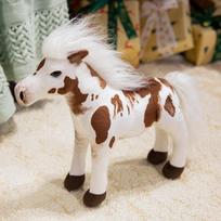 Animacinis Simuliacinis Ponis Arklys Pliušinis Žaislas Vaikams Kimštas Žaislas 32CM 0.18kg gray