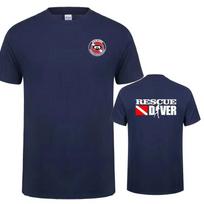 Nardymo T-shirt Juokingas Gelbėtojo Nardytojo Grafinis Marškinėlis Unisex Kvėpuojantis Sportinis Laisvalaikio Gatvės Drabužis Viršus ES Dydis 4XL black