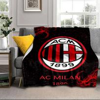 Ac Milan Nešiojamas pledas/Minkštas pledas Lovos pledas Tinka kelionėms, stovyklavimui, svetainėms, biurams, sofoms Ventiliatoriaus dovanos 75x90cm