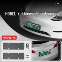 Tesla Model Y/3 Licencijos plokštelės laikiklio dangtelis - Pilno krašto apsauginis rėmelis, Atnaujinta versija.