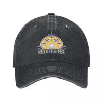 Retro Breitling Jet Team Beisbolo kepuraitė Vyrams Moterims Nusidėvėjusio Džinsinio Audinio Snapback Kepuraitė Akrobatinio Skraidymo Komanda Lauko Treniruočių Kepurės Skrybėlė One Size gray