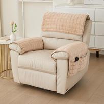 Plaušinis neslystantis porankių pagalvėlių rinkinys su laikymo kišenėmis (3 dalių) 66*50 Armrest (No Pocket) beige